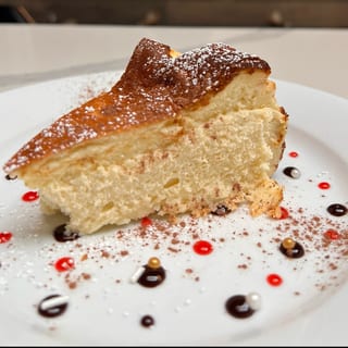 Basque Burned Cheesecake Slice